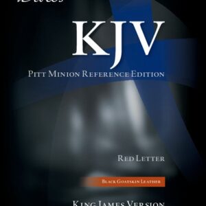 KJV Pitt Minion Reference Bible, Black Goatskin Leather, Red-letter Text