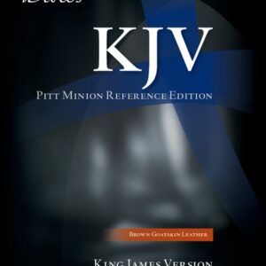 KJV Pitt Minion Reference Bible, Brown Goatskin Leather